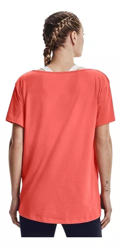 Remera Under Armour Live Overszed Gp Wm Tee Arg-Pnk De Mujer