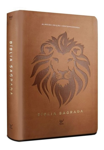 Bíblia Aec - Letra Gigante - Capa Marrom Leão