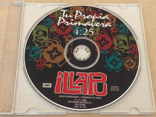 Cd Single Illapu / Tu Propia Primavera ( Made In Usa) (Usado)