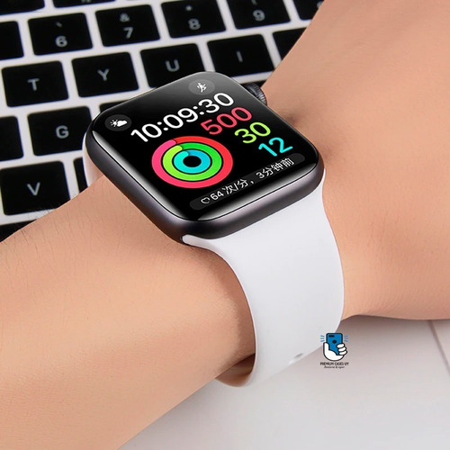 Imagen 2 de 8 de Malla Correa Para Apple Watch En Silicona 38 A 45 Mm