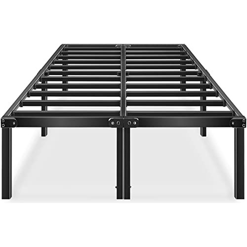 Base Cama Queen Haageep 18  Sin Somier Almacenamiento Negro