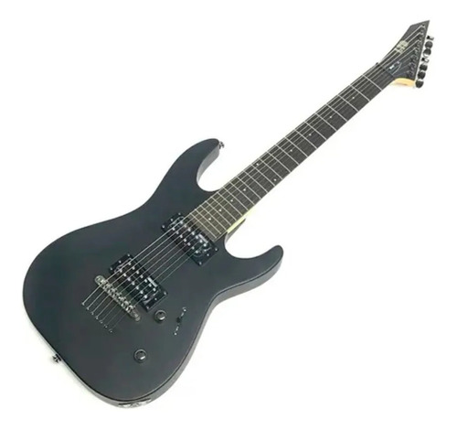 Guitarra Ltd Esp 7 Cordas Ltd Lm17 Preto Fosco Com Bag 