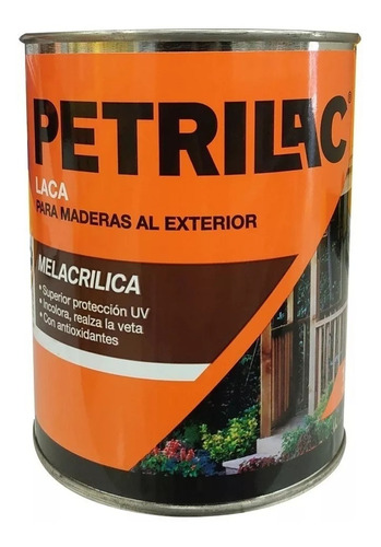 Laca Melacrilica Petrilac Doble Filtro Uv Interior / Exterior X 4 Litros