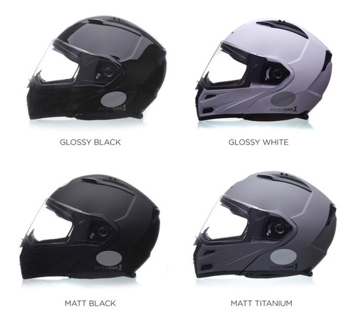 Imagem 10 de 10 de Capacete Lucca Rider One 1 Escamoteável Matt White + Nf-e