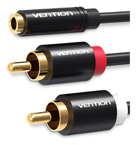 Cable Auxiliar 3.5mm Hembra Trs - 2 Rca Splitter Stereo Pc