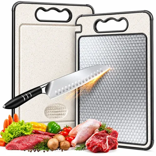 Tábua de Corte Dupla Face de Aço Inox com Amolador e Ralador para...