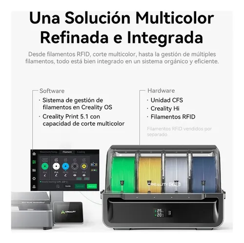 Impresora 3d Creality Hi Multifilamento Combo - Gprint 3d