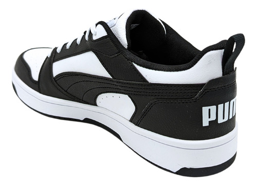 Tenis Puma Rebound V6 Low Blanco-negro 392328 01 Para Hombre
