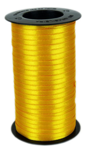 Fita De Cetim Progresso 4mm - Nº0 C/100 Metros Cor Amarelo Ouro