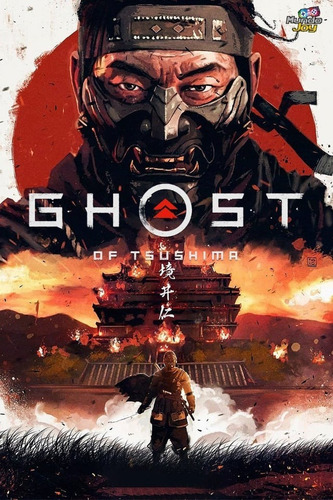 Jogo Ghost Of Tsushima + Quadro De Brinde - Ps4 Mídia Física