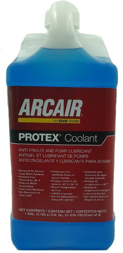 Refrigerante Arcair Protex Coolant Galón (antorchas Mig/tig)