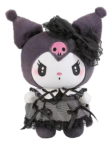 Muñeca De Peluche Kuromi De Hello Kitty 35 Cm Color Negro