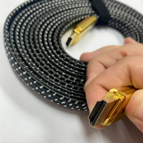 Imagen 4 de 9 de Cable Hdmi 4k 2.0 Mallado Largo 5 Metros Máxima Resolución