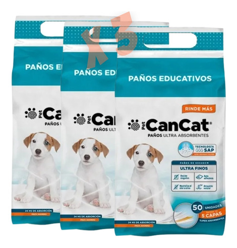 Cancat Paños Premium X 50 (60 X 40) 3 Unidades Educativos