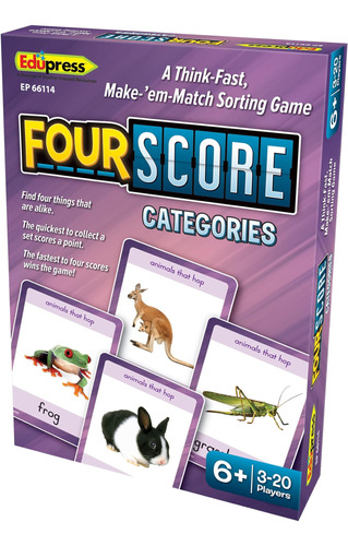 Four Score: Categorías Juego De Cartas (ep