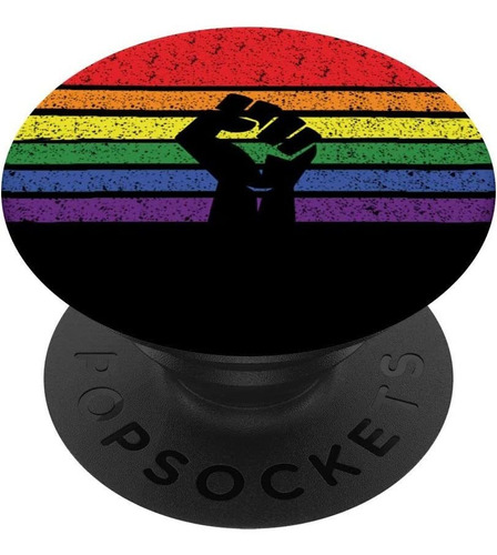 Lgbt Pride Flag Fist Blm Black Lives Matter Vintage Retro Po