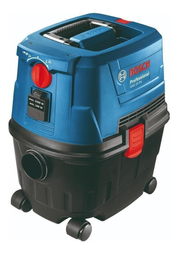Imagen 1 de 3 de Aspiradora Bosch Professional GAS 15 PS 15L  azul, negra y roja 220V