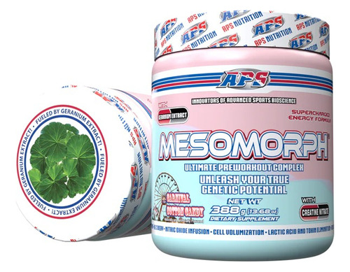 Aps Pre Entreno Complex Mesomorph, Creatina 25 Servs Mf Sabor Cotton Candy