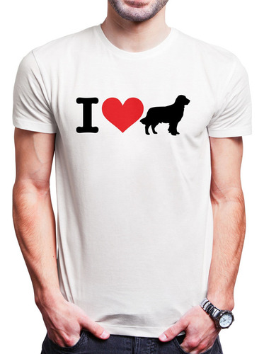 Polo Varon I Love My Golden Retriever (d0995 Boleto.store)