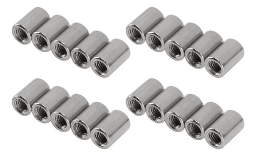 Tuerca De Conector M6, Varilla Redonda De Acero Inoxidable,