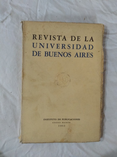 Revista Universidad De Buenos Aires 1952  21 Hernán Benitez