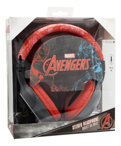 Audifono Teen Marvel Iron Man New Over-ear - Revogames