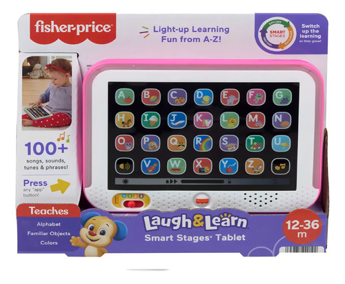 Fisher-price Juguete Tablet Aprendizaje Crece Conmigo Rosa