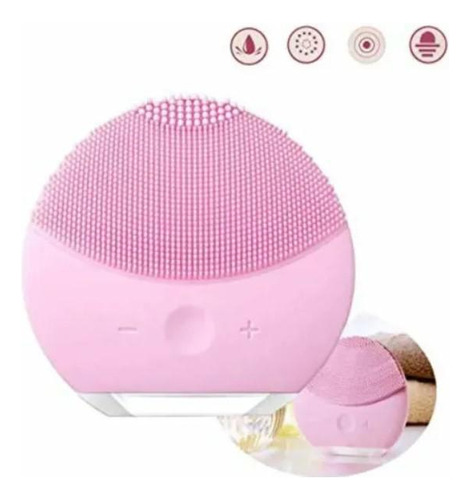 Esponja Elétrica Massageador Forever Limpeza Facial Rosa