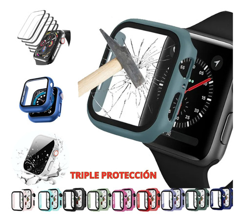 Case Funda Triple Protección Para Apple Watch Series 7 /8 /9
