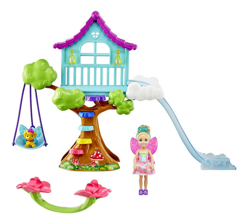 Set de juego Barbie Dreamtopia Chelsea Tree House Mattel Gtf4
