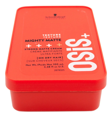 Schwarzkopf Osis+ Mighty Matte Crema Fijación Fuerte X 85ml