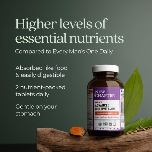 New Chapter Multivitaminas Hombres 120 Tabletas
