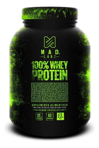Proteína Mad Labz 100% Whey 2.26kg Sabor Chocolate