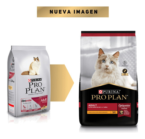 Pro Plan Gato Adulto Optiprebio Alimento 3kg*