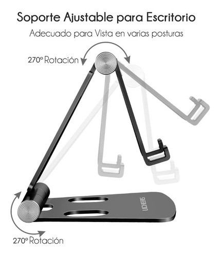 Soporte Universal Para Celular Escritorio Metálico