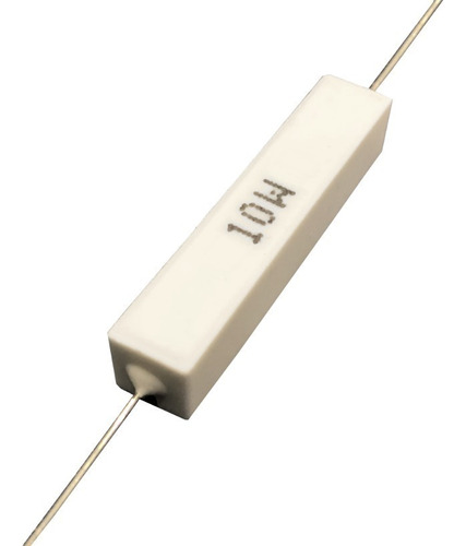 Imagem 1 de 2 de Resistor De Porcelana 10r 10w - Caixa Com 100 Peças