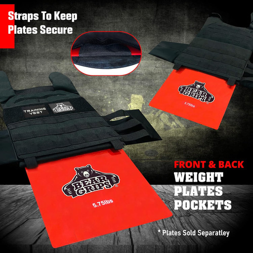 Adjustable Weighted Vest For Women And Men - Comfortable Str