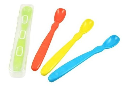 Replay 4 Pack Infant Spoons Con Estuche De Viaje Made In The