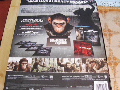 El Planeta De Los Simios Cesar Replica Busto Bluray Limitada
