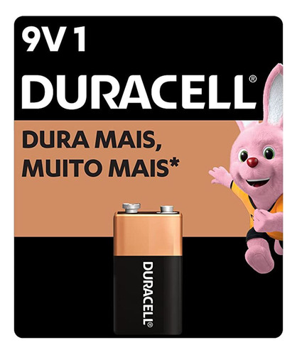 Bateria De 9v Duracell Dura Muito Mais