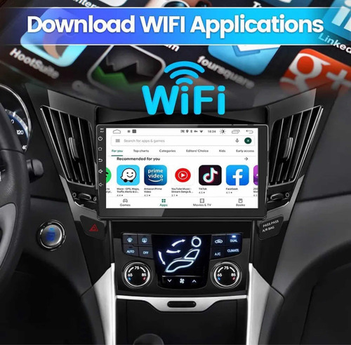 Zk Compatible Radio Android Carplay Inalámbrico 2+32