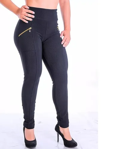 Calça legging montaria com hot sale ziper