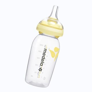 8 Onzas Translucido Conjunto De Botella Medela Para Leche Materna Amarillo 