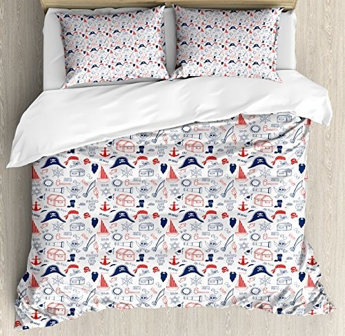 Fundas Para Edredones - Ambesonne Pirates Duvet Cover S