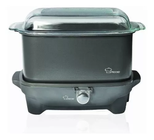 West Bend 84866 Stainless Steel Versatility Slow Cooker with glass