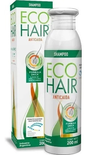 Ecohair Shampoo Anticaída Fortalecedor Del Cabello  200ml