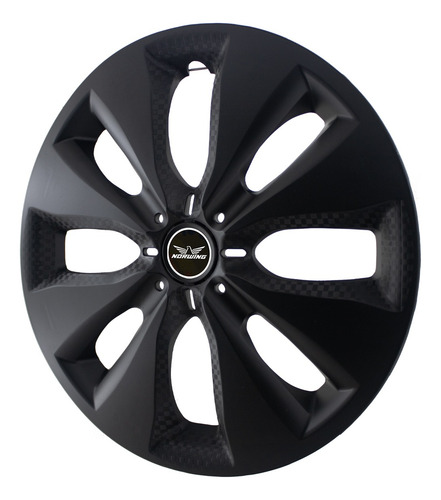 X4 Tazas Univers Revolution 14 PuLG + Logo Adaptable Peugeot