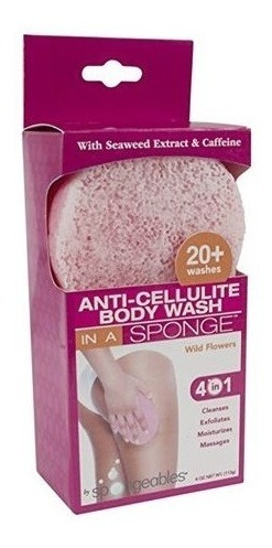 Spongeables Anti-cellulite Body Wash In A Sponge Wild Flower