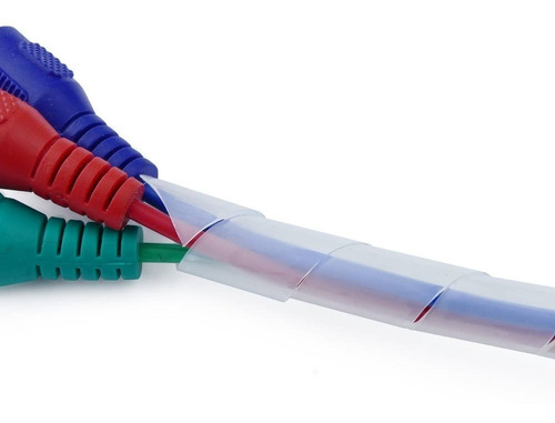 Imagen 2 de 2 de Protector Organizador De Cable Espiral 1 Mts 0.85mm