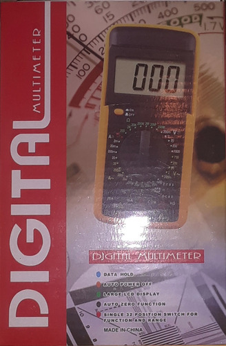 Multímetro Digital Tester Dt9208a Capacitancia Temperatura